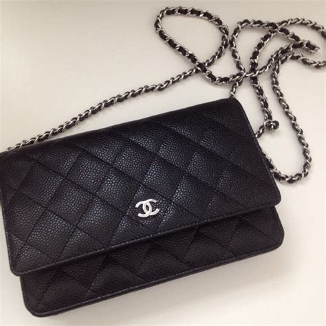 chanel gabrielle wallet on chain black|chanel wallet on chain cost.